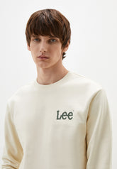 Męska Bluza Lee Wobbly Lee Sws Ecru 112341666 L81M016990